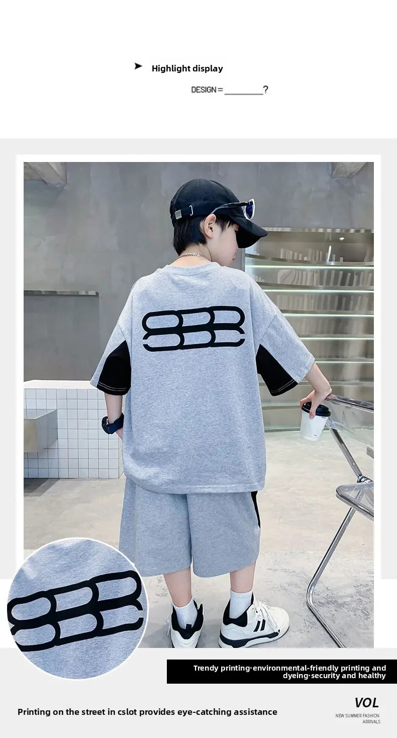 Boys' Sports Short-Sleeve Summer Set