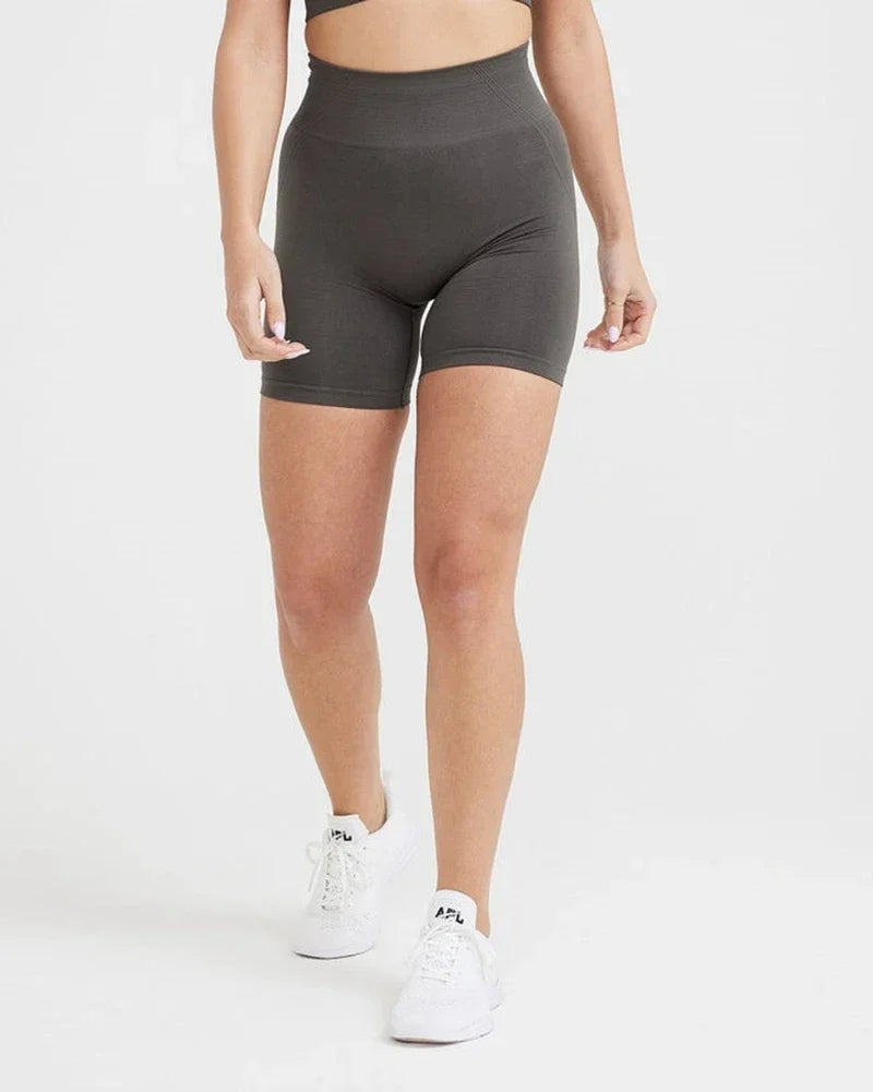 Women's High-Waist Seamless Scrunch Shorts