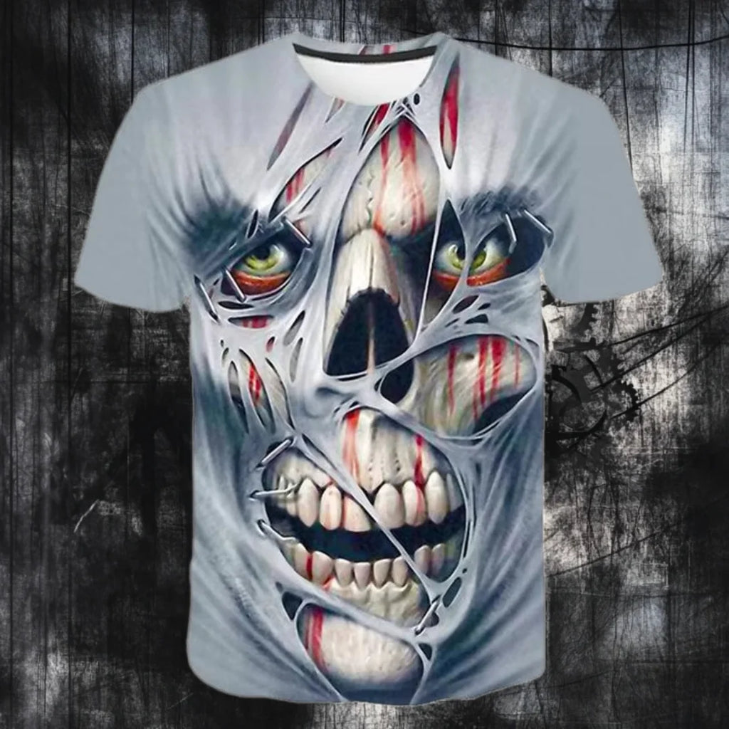 Unisex 3D Print Round-Neck Sports T-Shirt