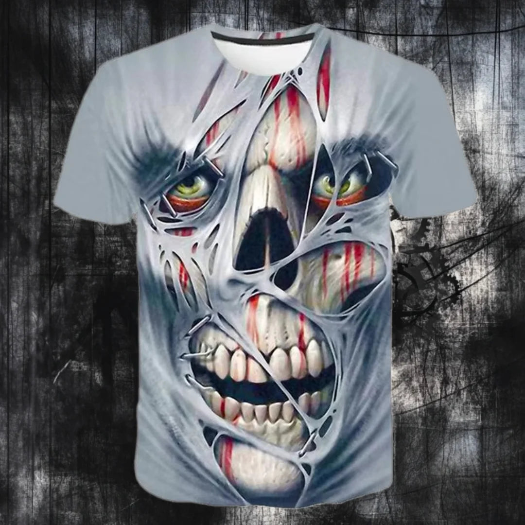 Unisex 3D Print Round-Neck Sports T-Shirt