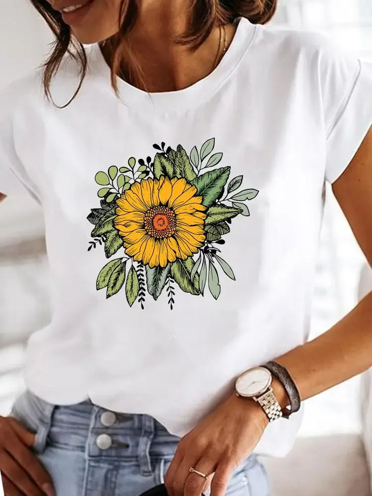 Women's Love Print Casual T-Shirt