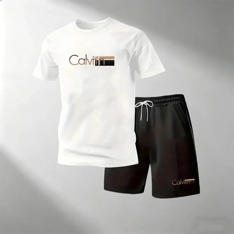 Men's Quick-Dry Fitness T-Shirt & Shorts Set