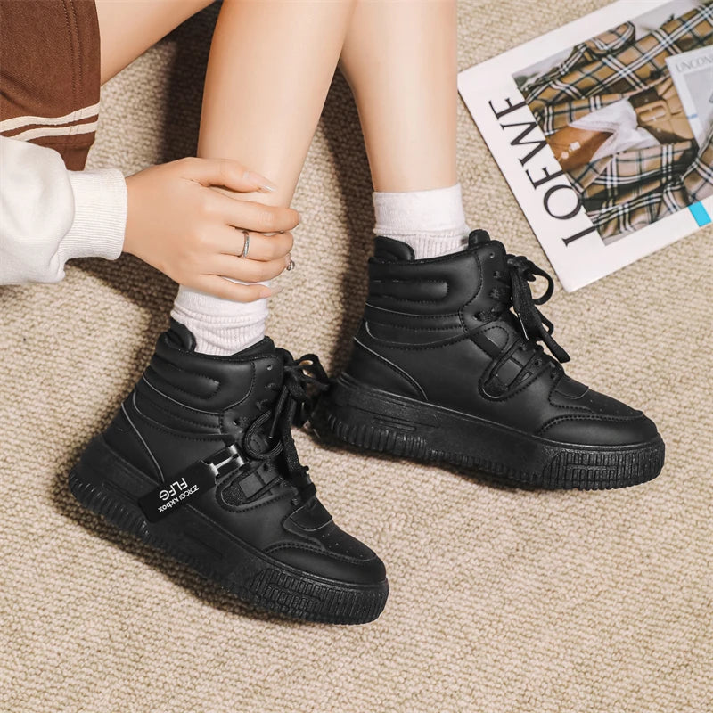 Women's Soft Sole Lace-Up Ankle Boots