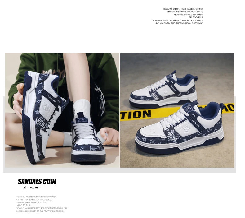 Men's Street Style Platform Skate Sneakers