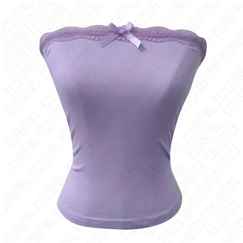 Women's Y2K Tube Top & Mini Shorts Set