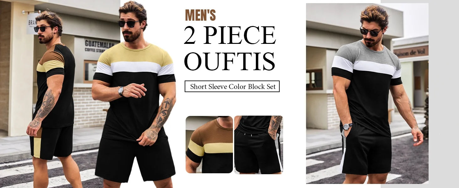 Men's 3D Print Oversized T-Shirt & Shorts Set