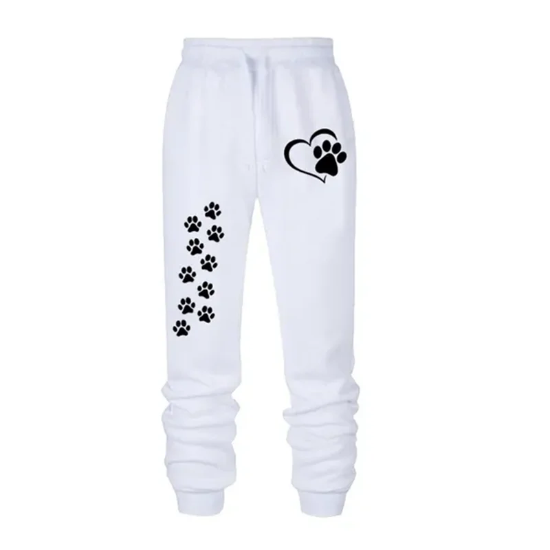 Women's Cat Paw Print Jogger Sweatpants