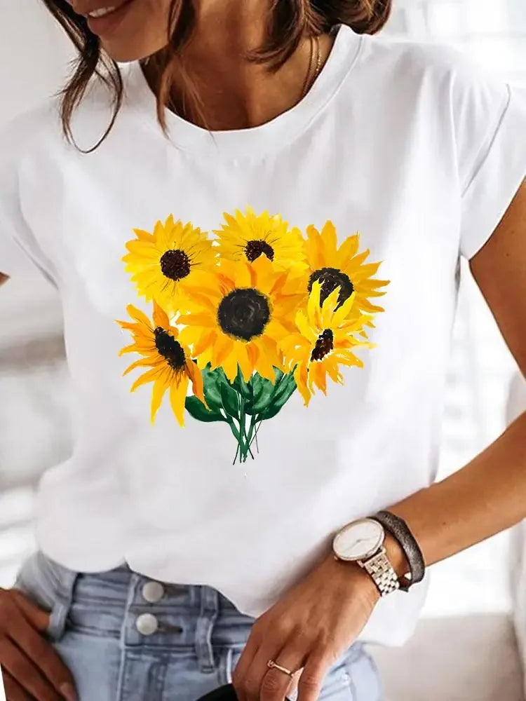 Women's Love Print Casual T-Shirt