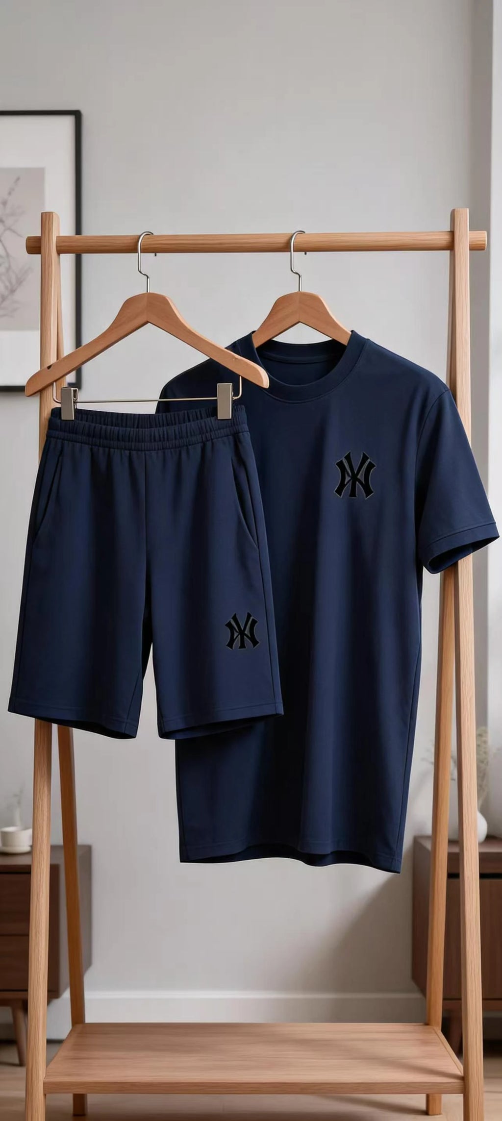 Men's Printed T-Shirt & Pants Sports Set