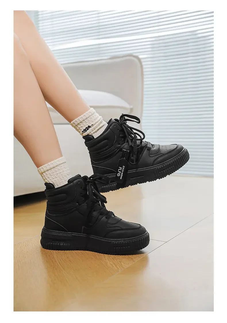 Women's Soft Sole Lace-Up Ankle Boots