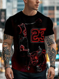 Men's 3D Digital Print Casual T-Shirt