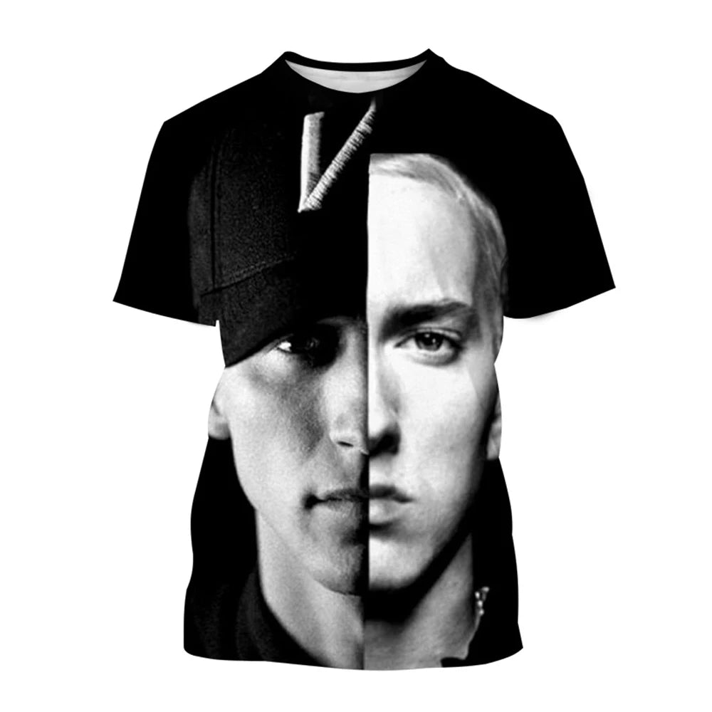Unisex Rapper 3D Print Hip-Hop T-Shirt