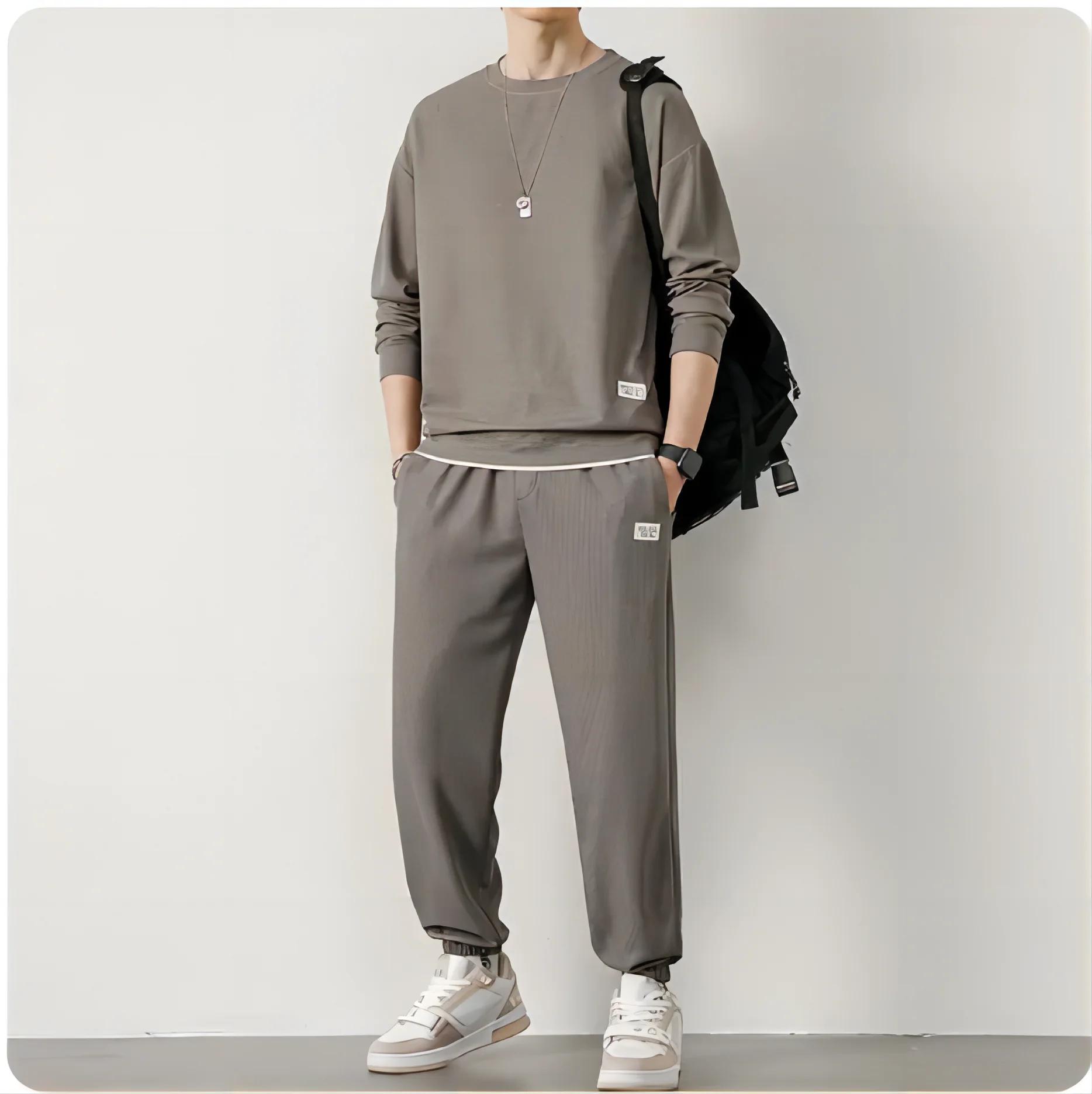 Men's Waffle T-Shirt & Shorts Set (Up to 5XL)