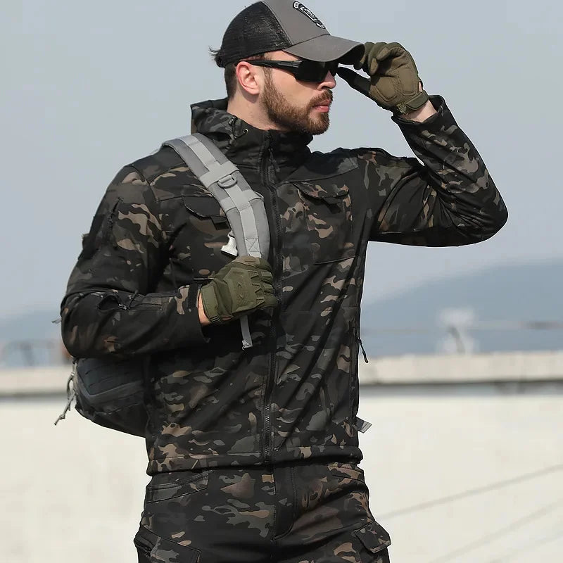 Men's Tactical Waterproof Hooded Jacket