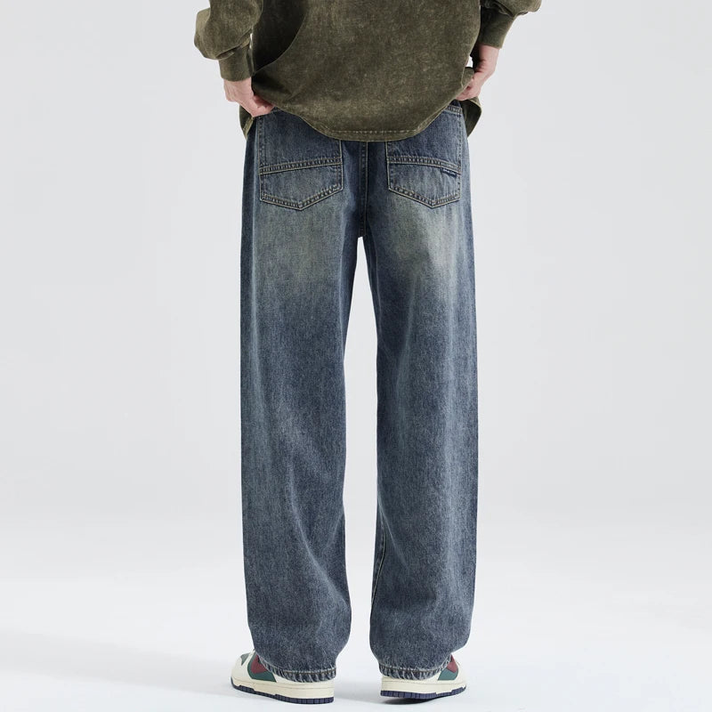 Men's Y2K Vintage Baggy Straight Denim Jeans