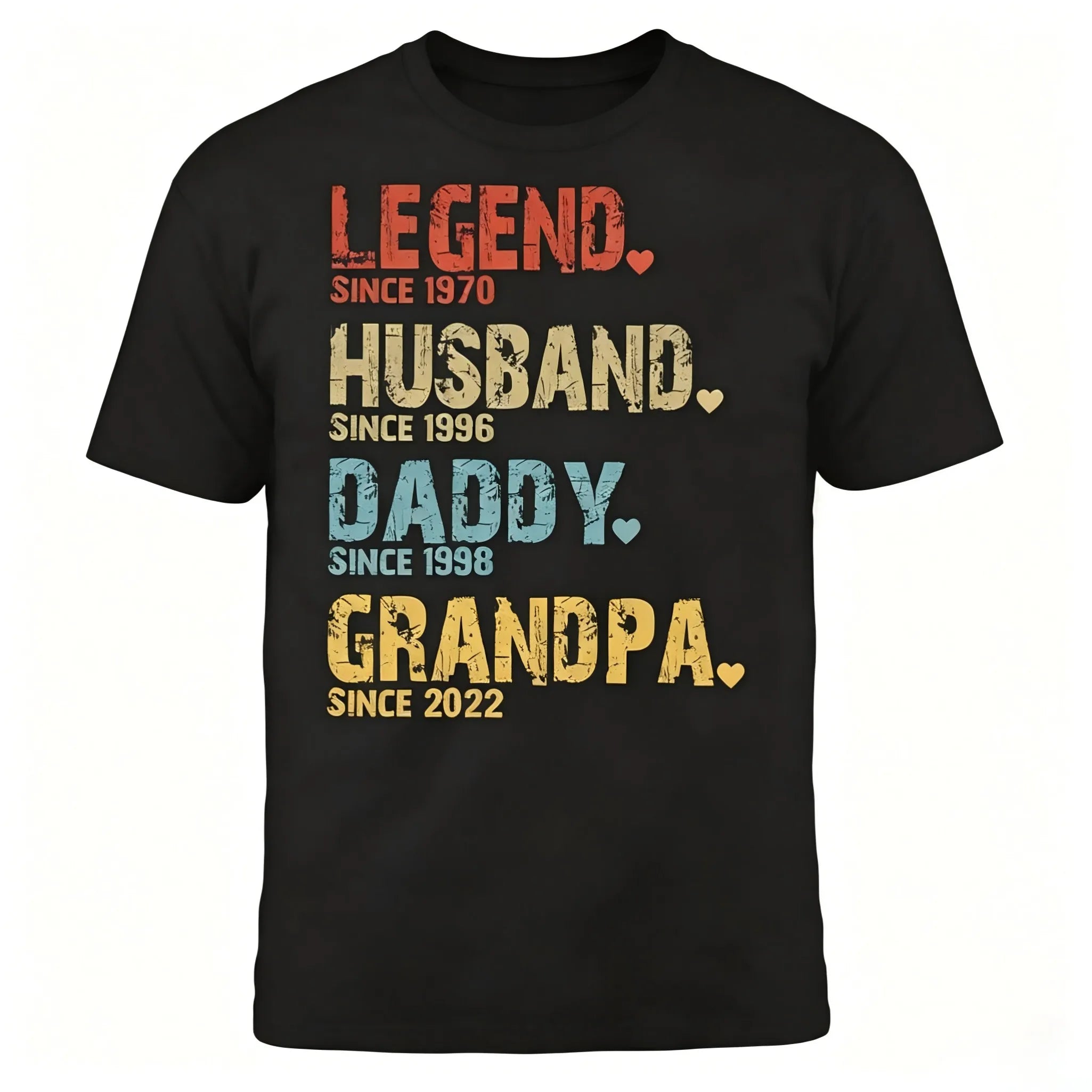 Men's Personalised Dad & Grandpa Graphic T-Shirt