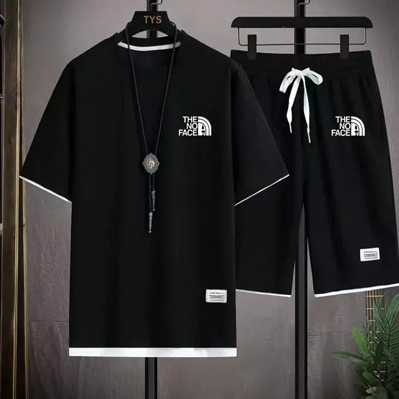 Men's Casual T-Shirt & Shorts Jogging Set