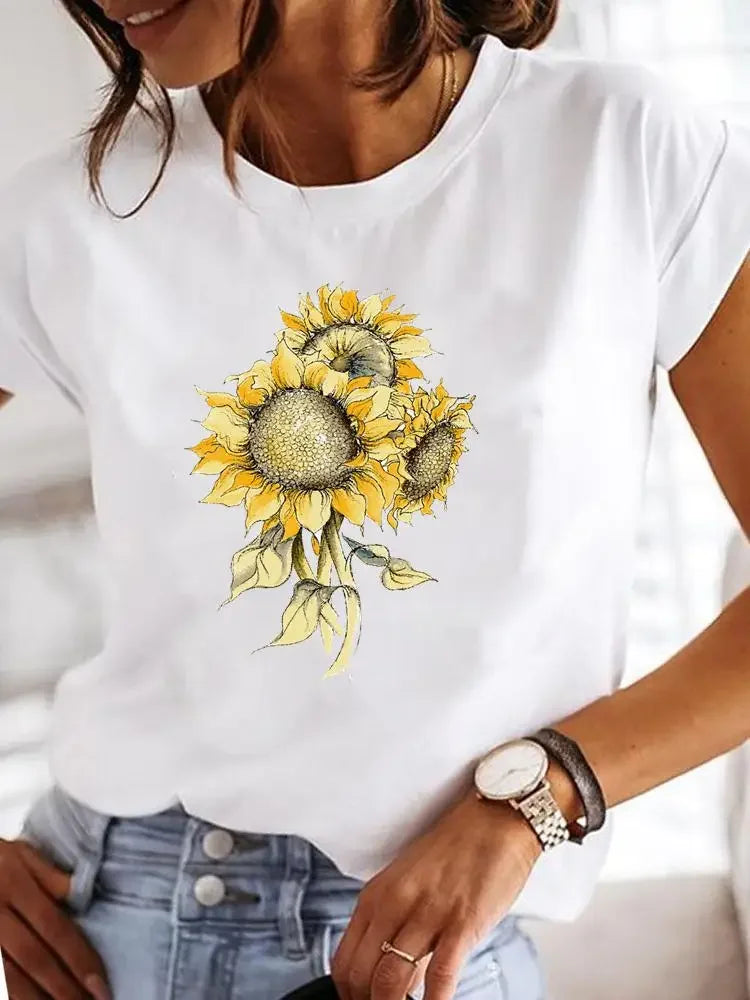 Women's Love Print Casual T-Shirt