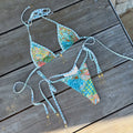Women's Retro Print Bikini Set