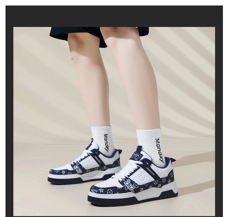 Men's Street Style Platform Skate Sneakers