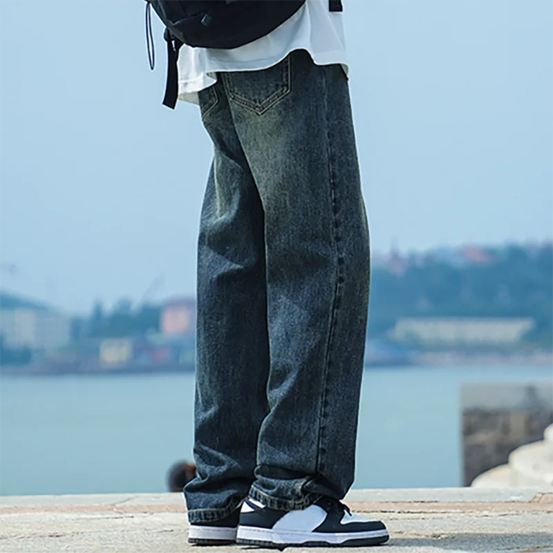 Men's American Retro Y2K Baggy Denim Jeans