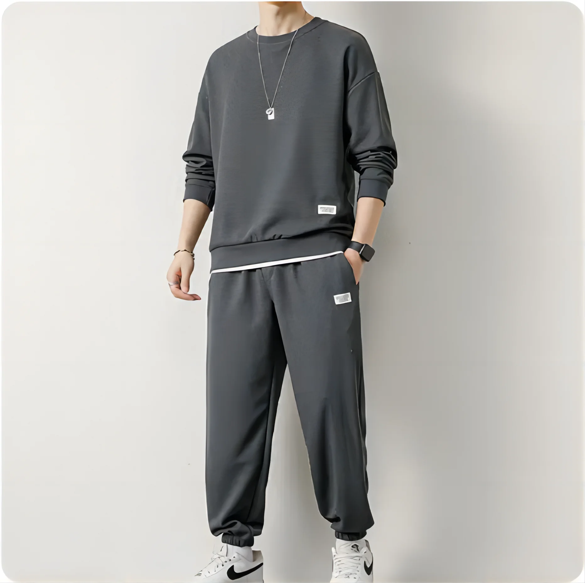 Men's Waffle T-Shirt & Shorts Set (Up to 5XL)