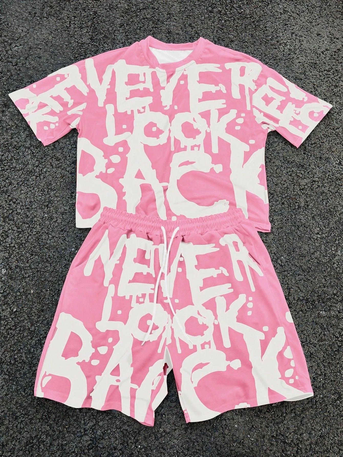 Men's Floral Graphic Tee & Shorts Set