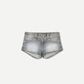 Women's Low-Waist Denim Mini Shorts
