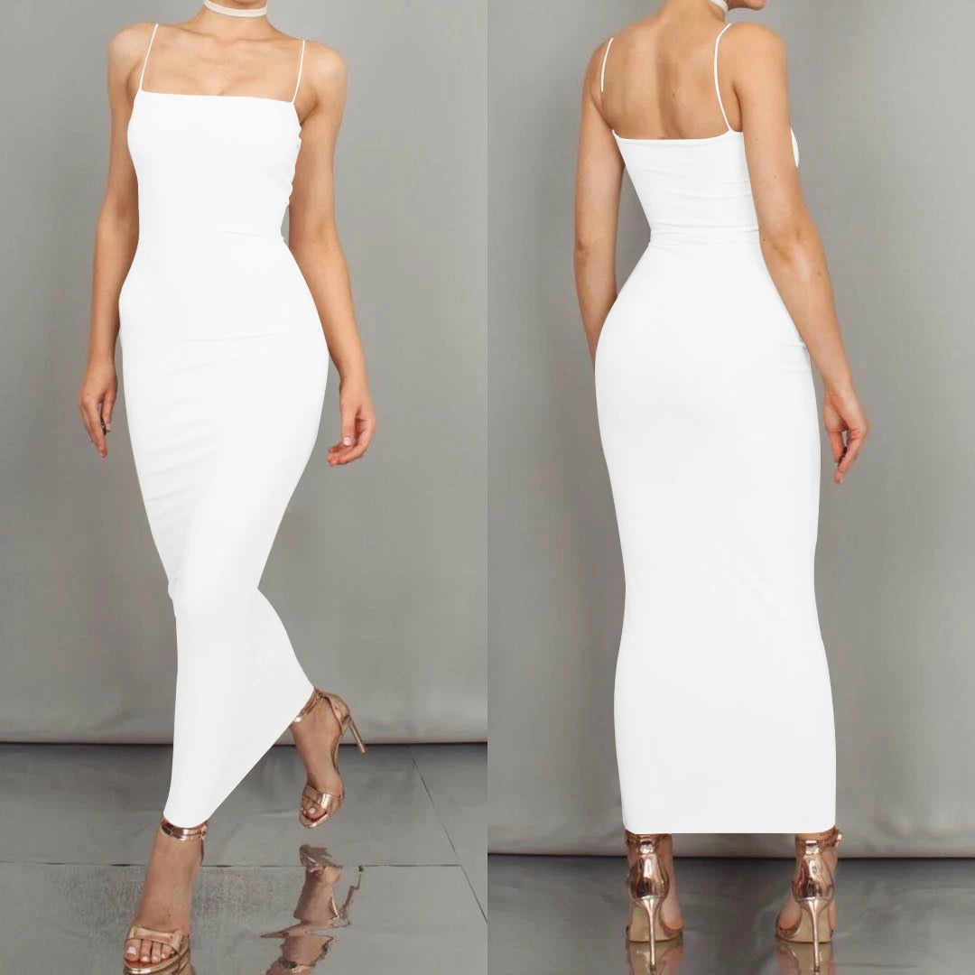 Women's Backless Sling Maxi Dress