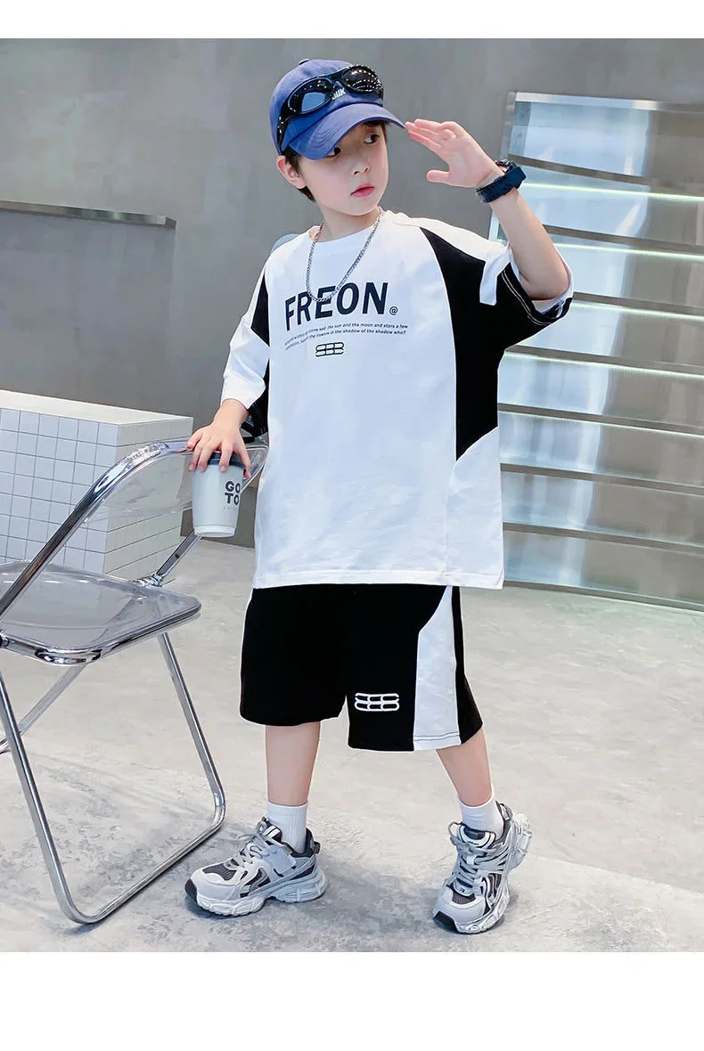 Boys' Sports Short-Sleeve Summer Set