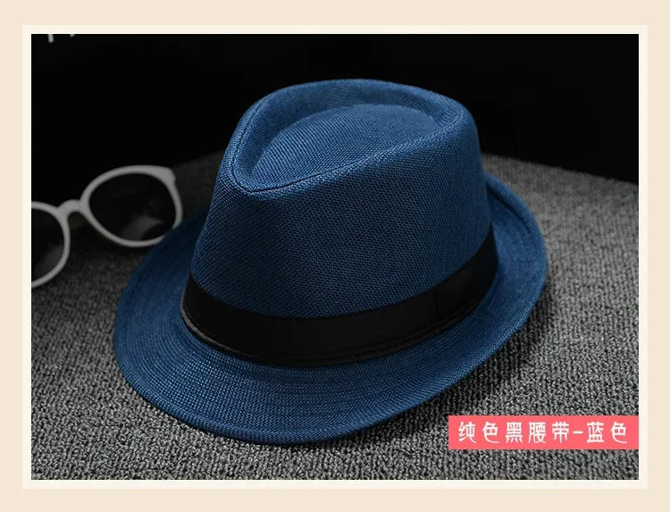 Unisex Vintage Fedora Panama Hat