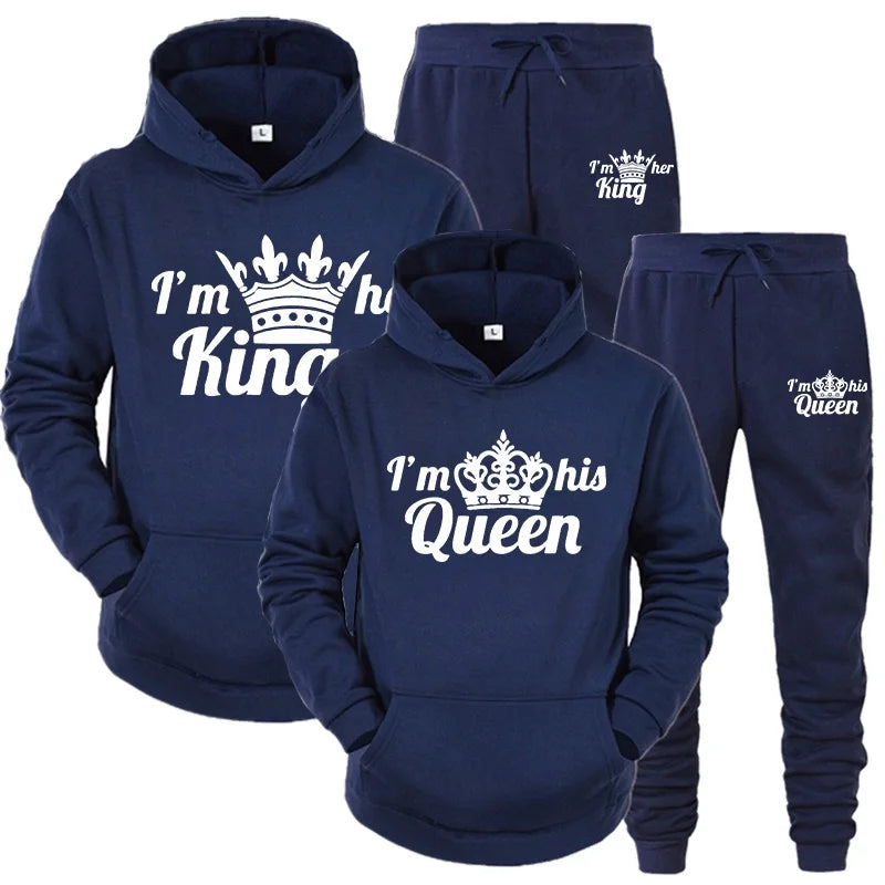 Couples' QUEEN KING Matching Hoodie Set