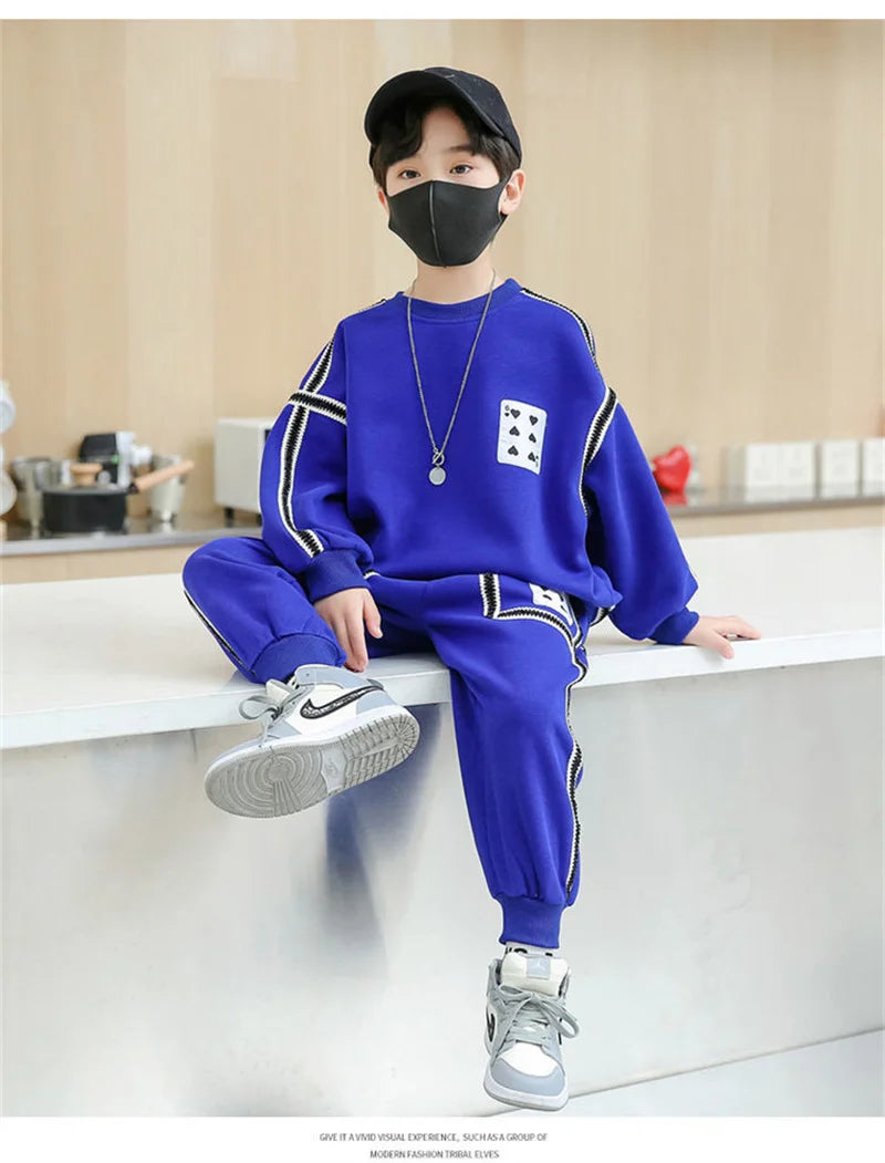 Boys' Casual Sweatshirt & Pants 2-Piece Set