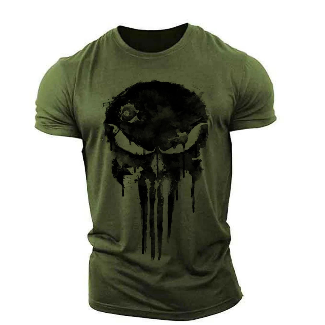 Men's Retro Sparta 3D Print Oversized T-Shirt