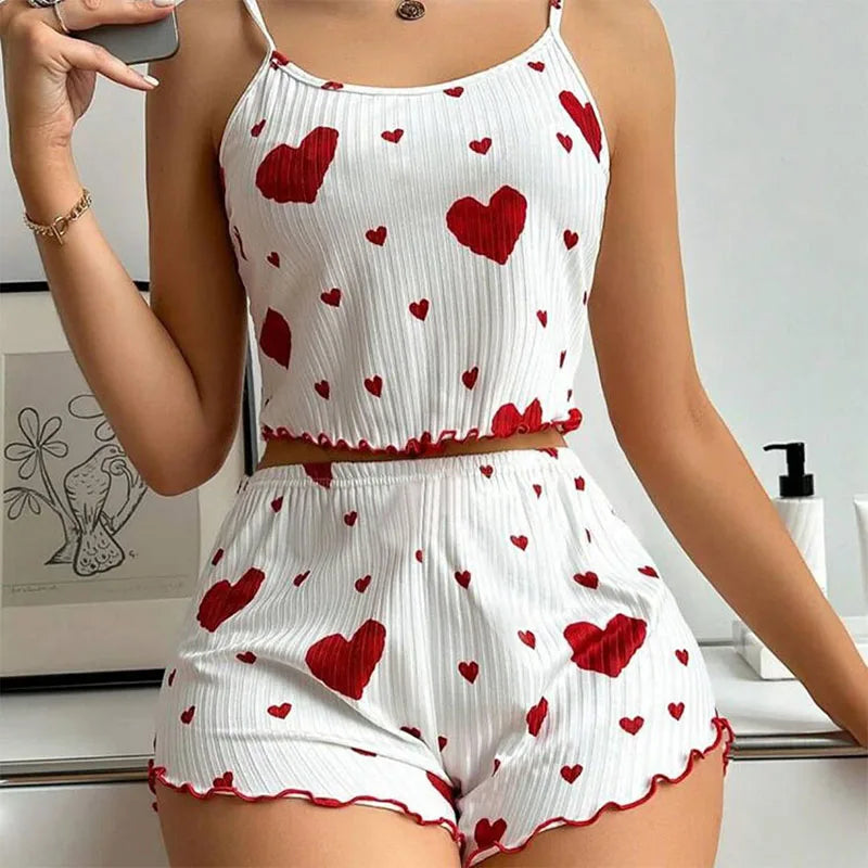 Women's Tank Top & Shorts Pajama Set