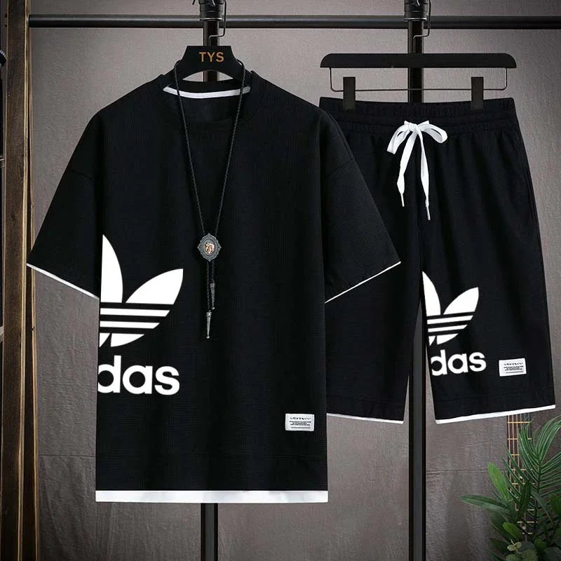 Men's Basketball T-Shirt & Shorts Sports Set