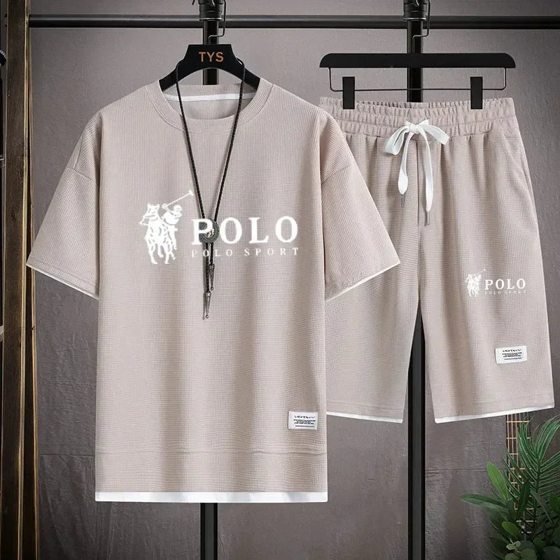 Men's Fitness T-Shirt & Shorts Jogging Set