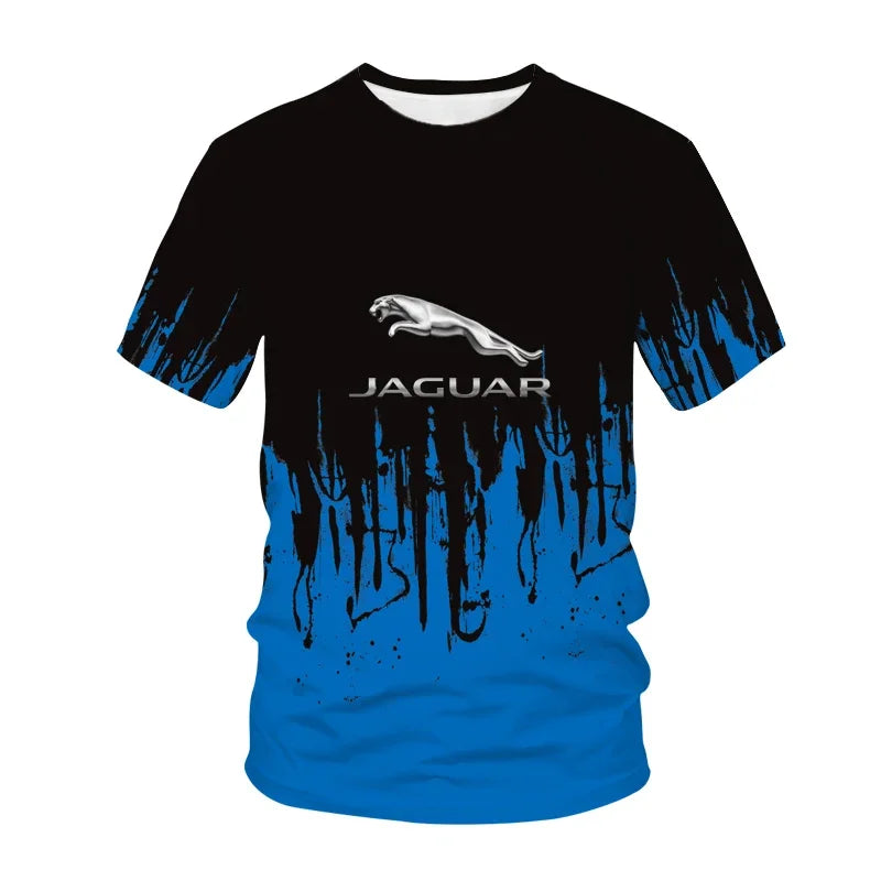 Unisex 3D Jaguar Racing Print T-Shirt