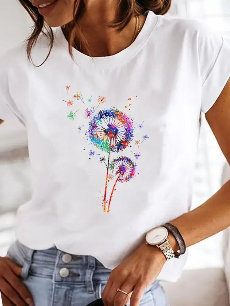Women's Love Print Casual T-Shirt