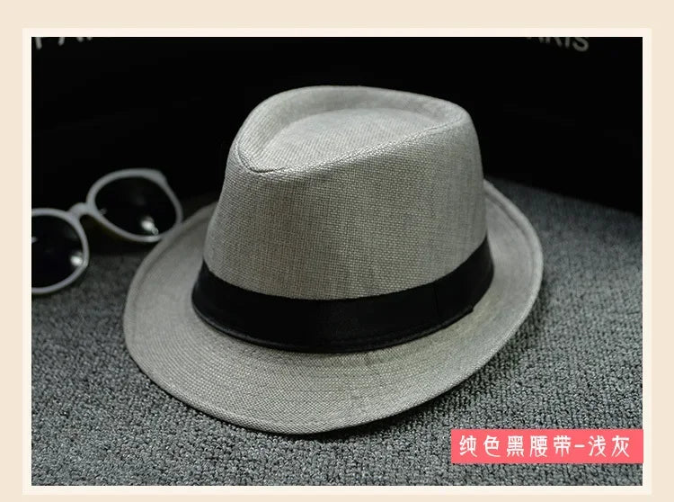 Unisex Vintage Fedora Panama Hat