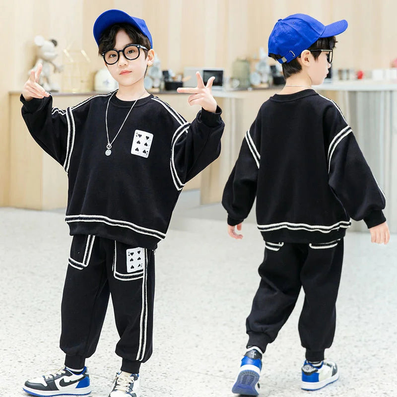 Boys' Casual Sweatshirt & Pants 2-Piece Set