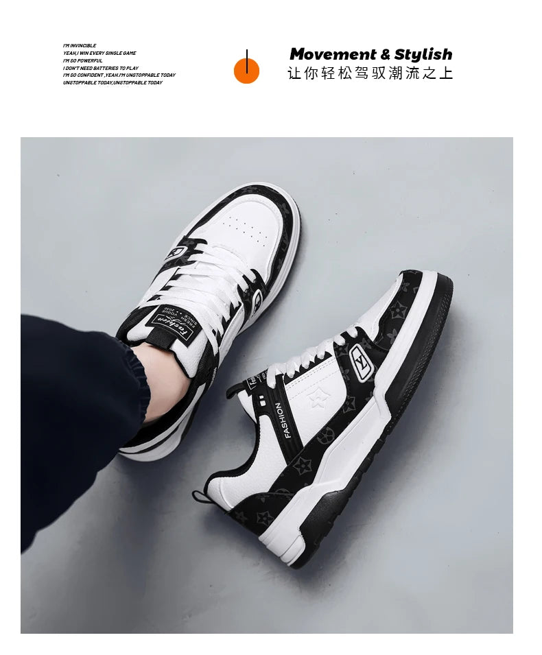 Men's Street Style Platform Skate Sneakers