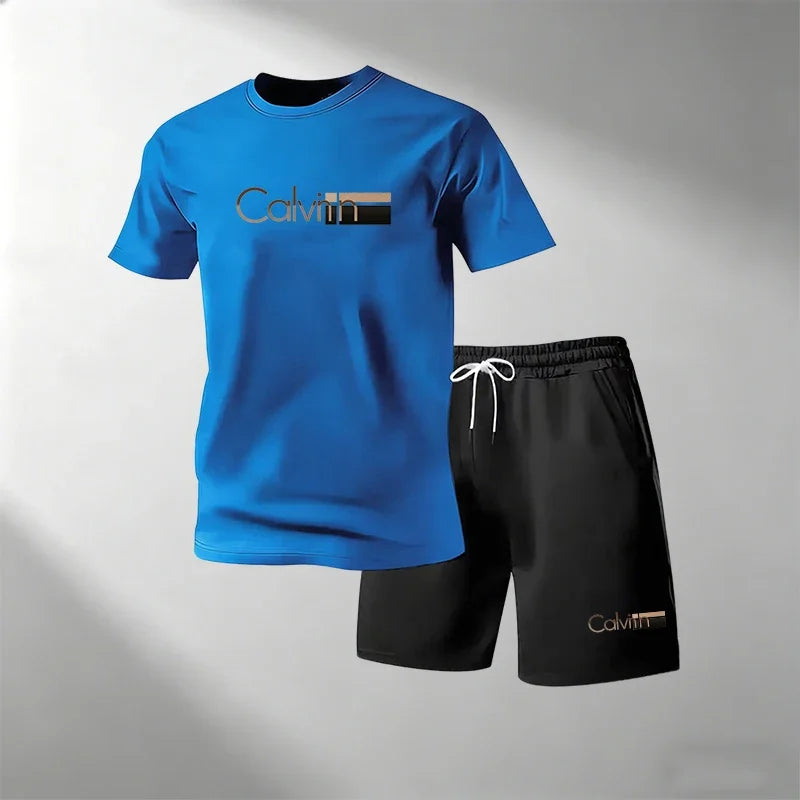 Men's Quick-Dry Fitness T-Shirt & Shorts Set