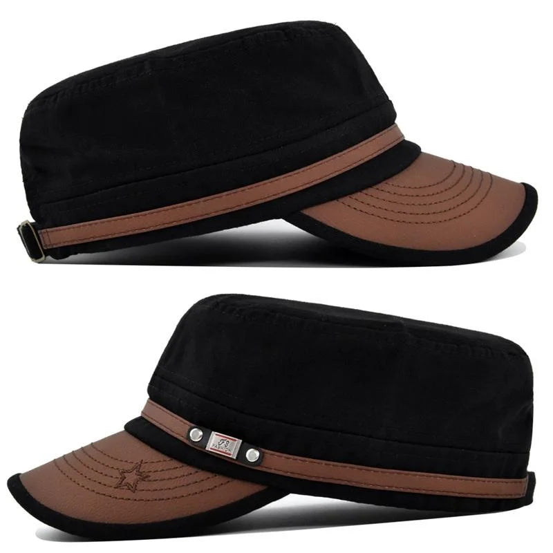 Embroidered Flat Cap