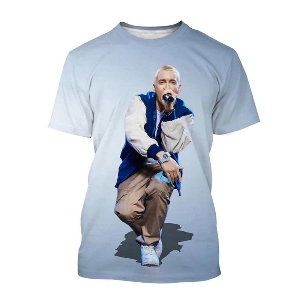 Unisex Rapper 3D Print Hip-Hop T-Shirt