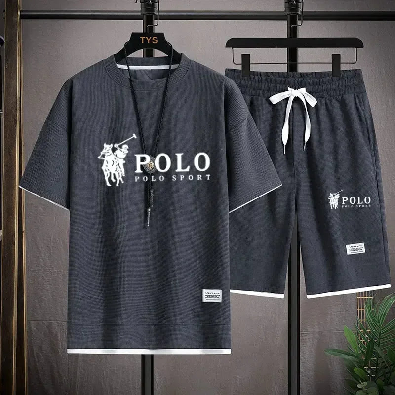 Men's Fitness T-Shirt & Shorts Jogging Set