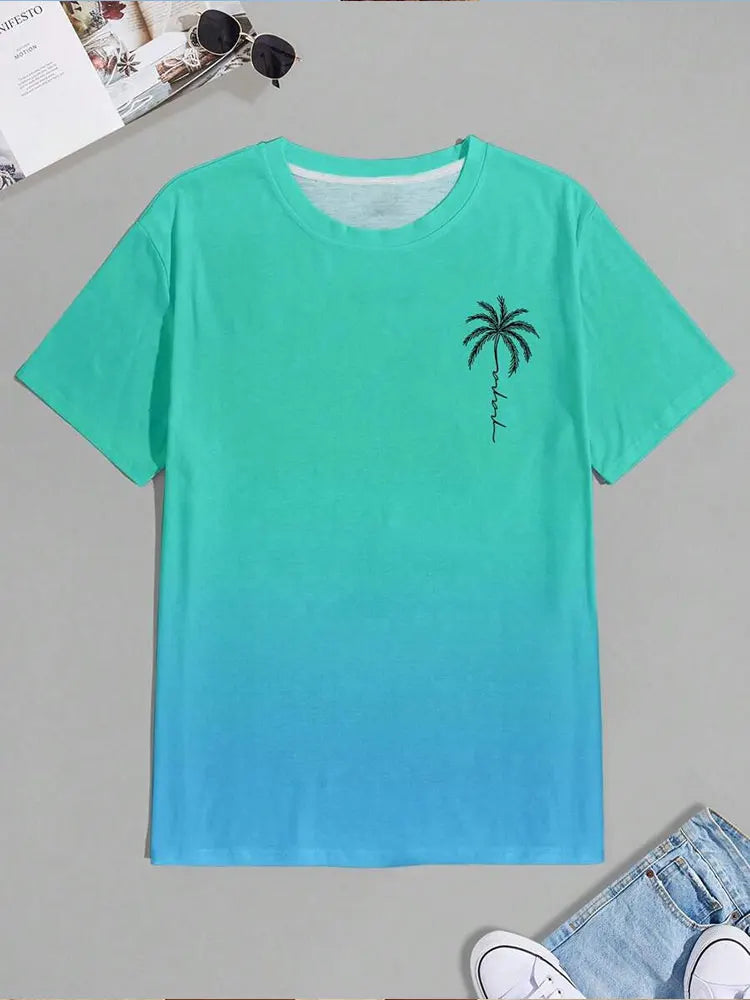 Men's Hawaiian 3D Print Beach T-Shirt