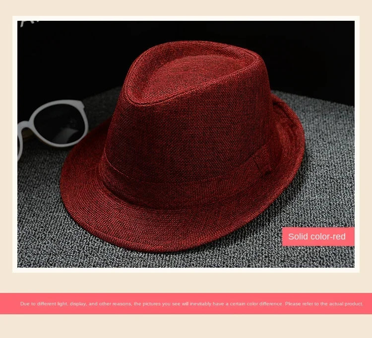 Unisex Vintage Fedora Panama Hat