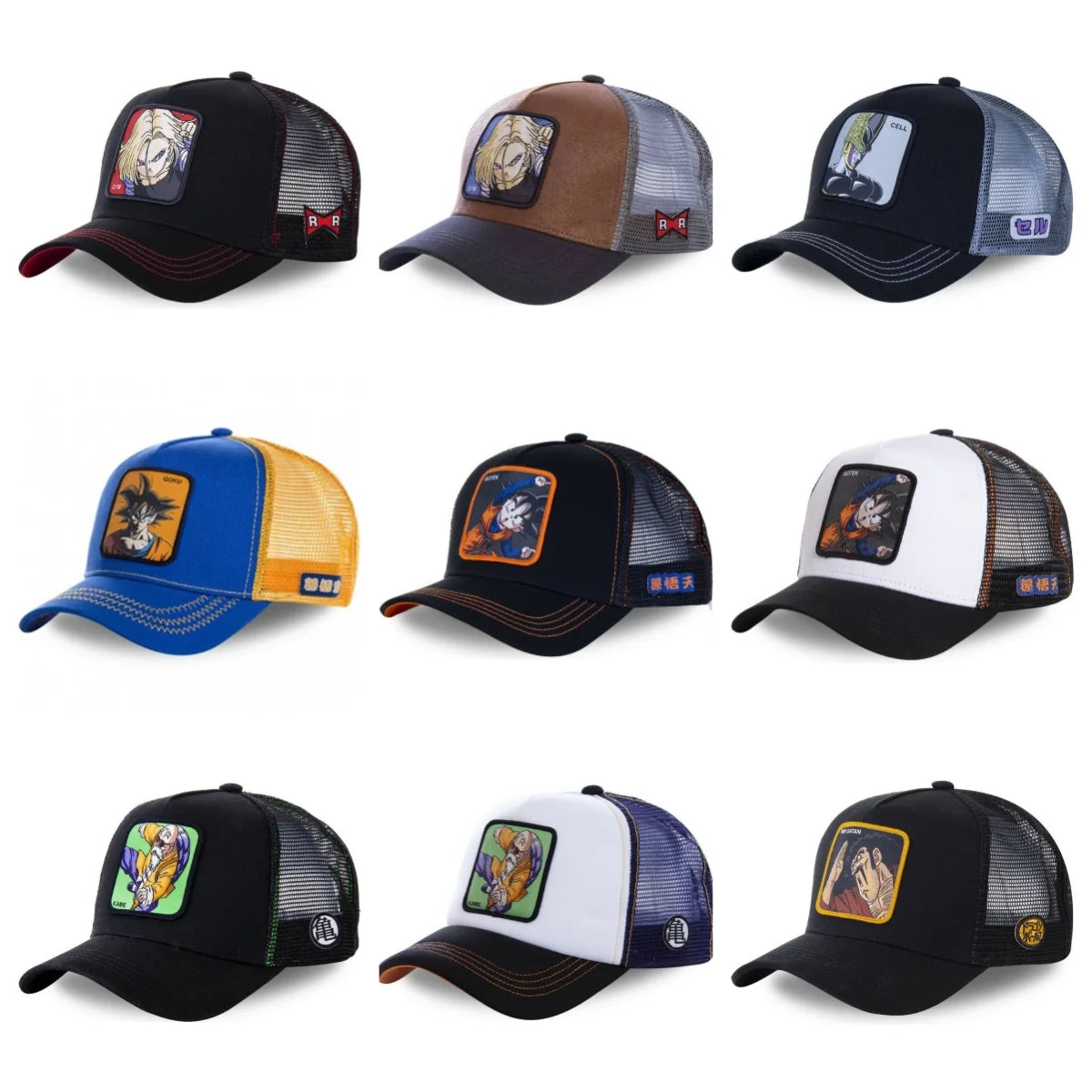 Dragon Ball Embroidered Trucker Cap