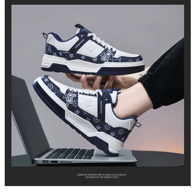 Men's Street Style Platform Skate Sneakers